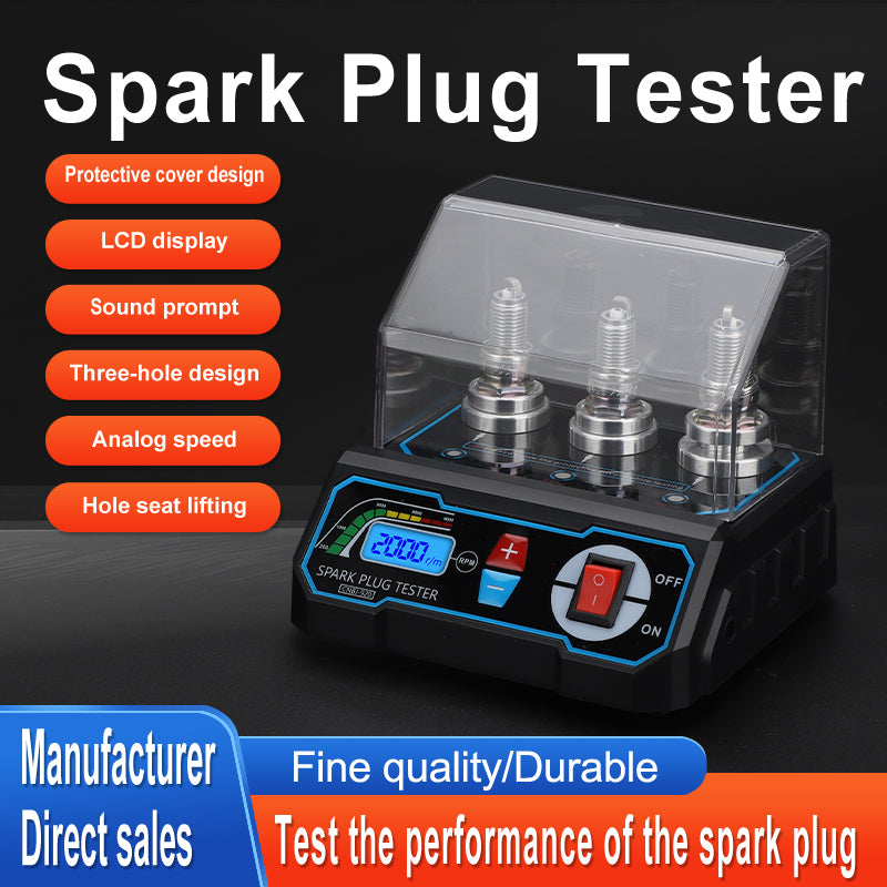 Automotive LCD Spark Plug Tester Tool with 200-9000RPM Adjustable Working Frequency