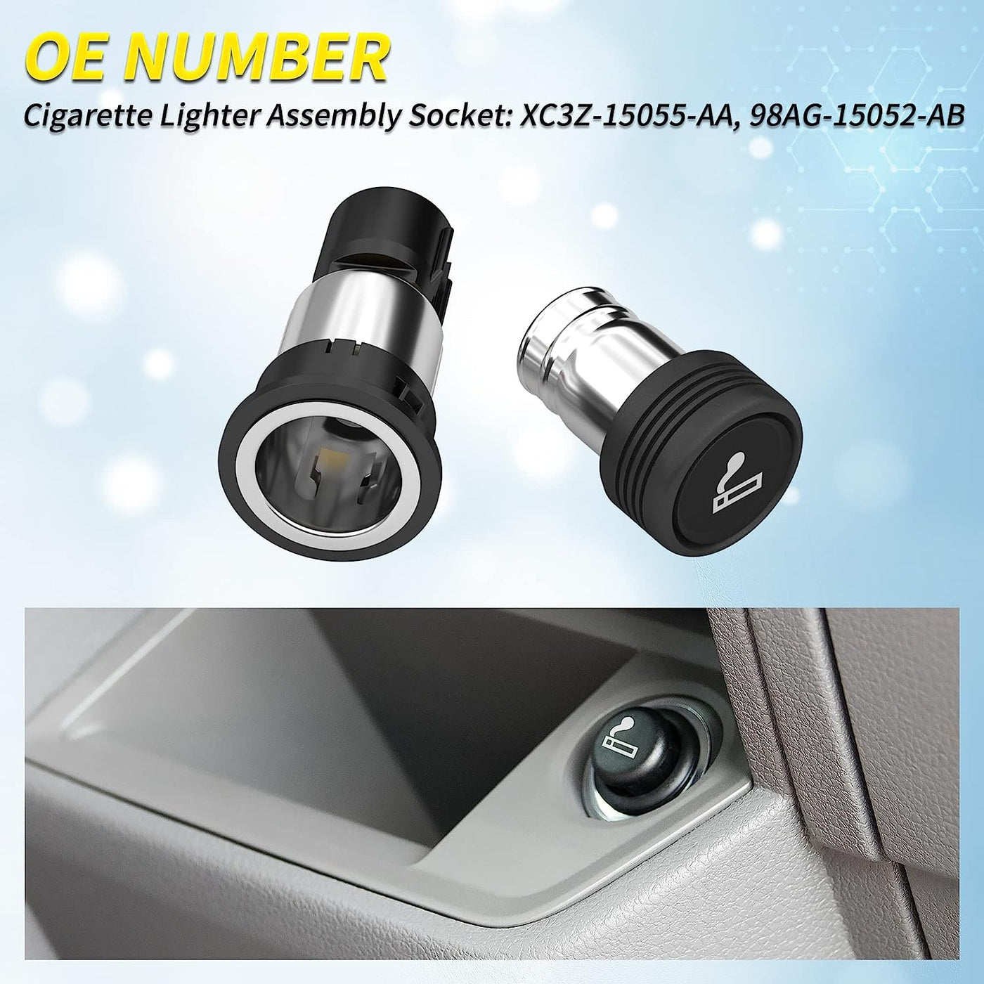 DR-10 Car Cigarette Lighter Assembly Socket and Plug OE Number