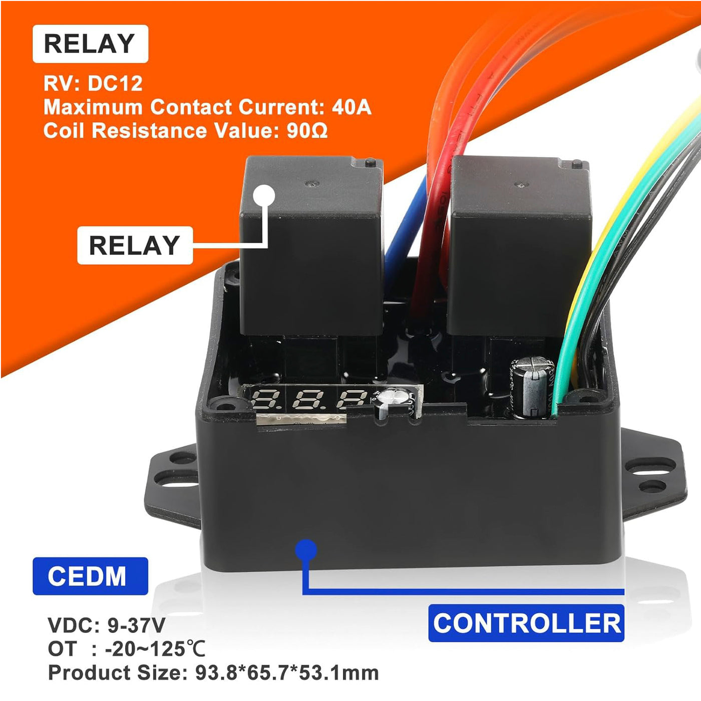 Digital Thermatic 1-2 Fan Controller Switch Kit for 12V/24V (Replaces #0444)