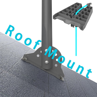 Starlink Gen 3 Roof Mount Kit with Pipe Adapter and Pole Mount Bracket