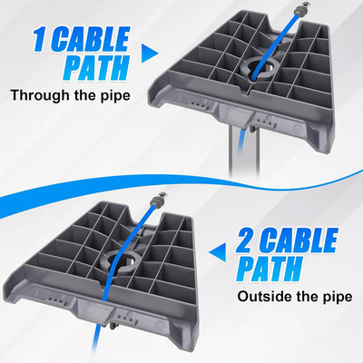 Starlink Gen3 Pipe Adapter Pole Mount Kit Compatible within 1.37" - 1.53"