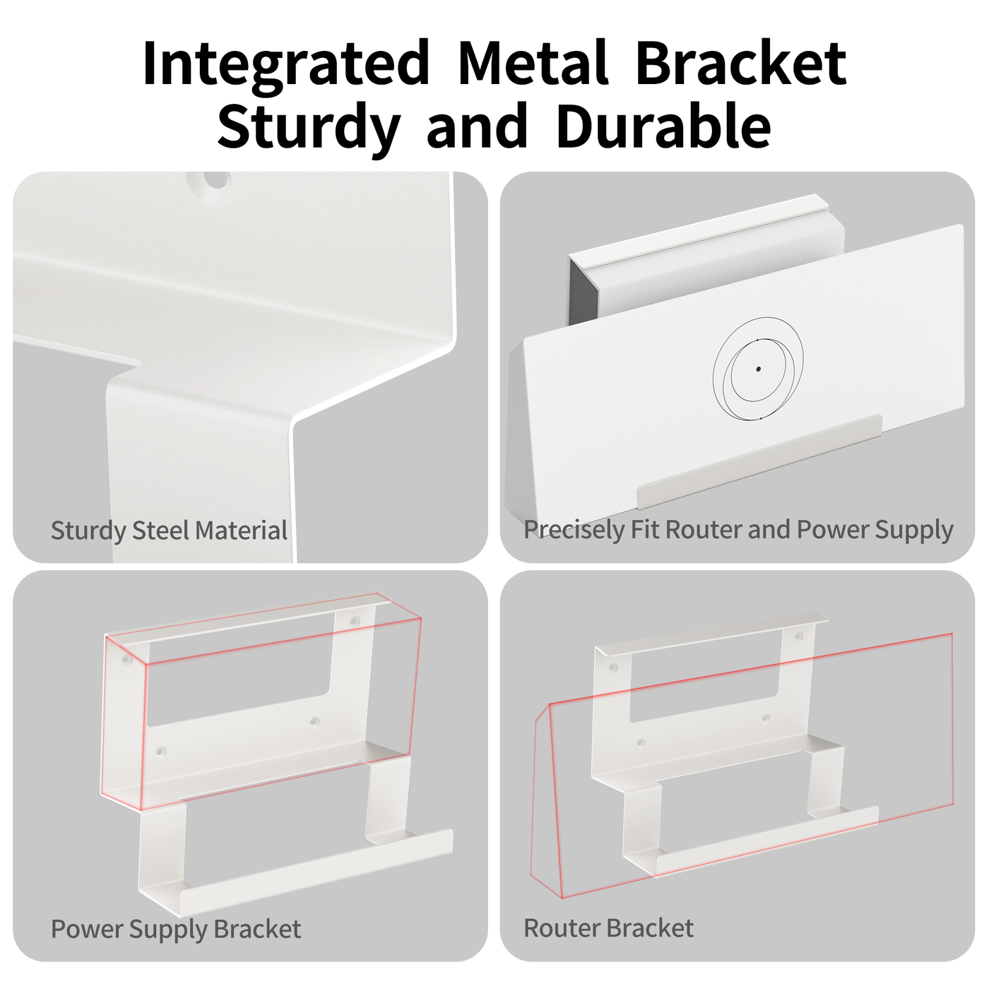 Starlink Gen 3 Router and Power Supply 2-in-1 Metal Wall Mount Kit