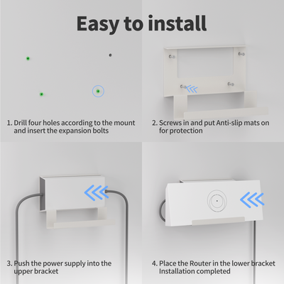 Starlink Gen 3 Router and Power Supply 2-in-1 Metal Wall Mount Kit