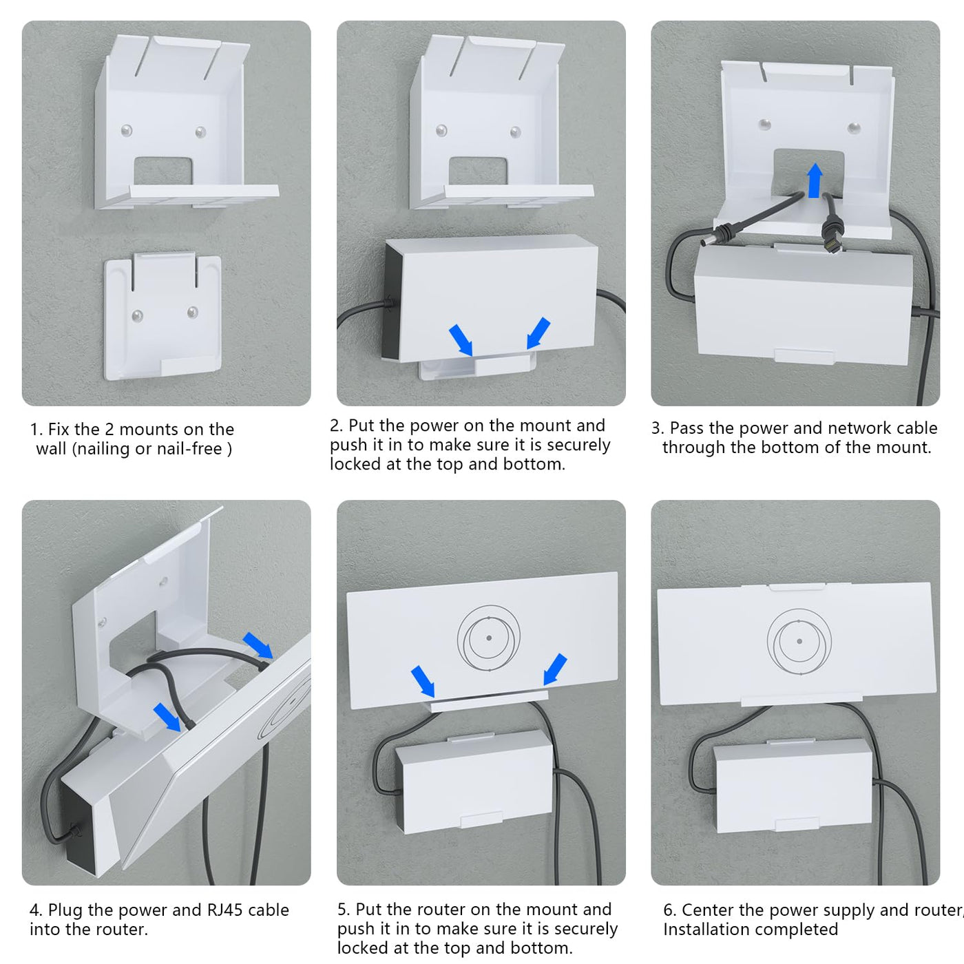 Starlink Gen3 Router and Power Supply Mounting Kit - No Drill Installation