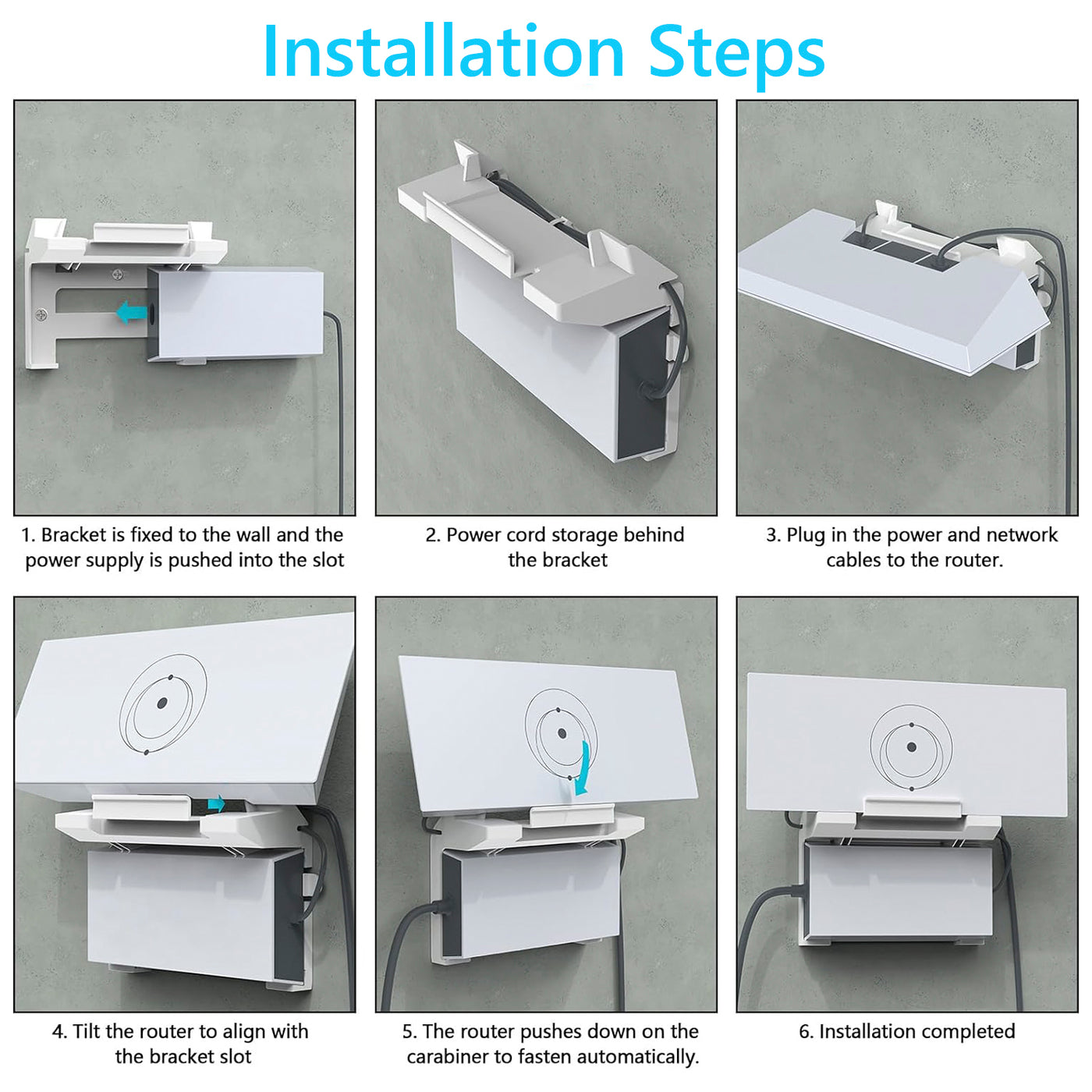 Starlink Standard Wall Mount Kit for Gen 3 Router and Power Supply