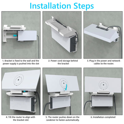 Starlink Standard Wall Mount Kit for Gen 3 Router and Power Supply