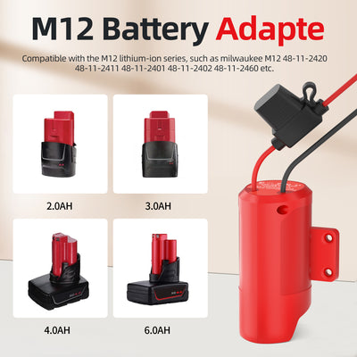 Milwaukee 12V Conversion Kit M12 Battery Adapter for Power Wheels