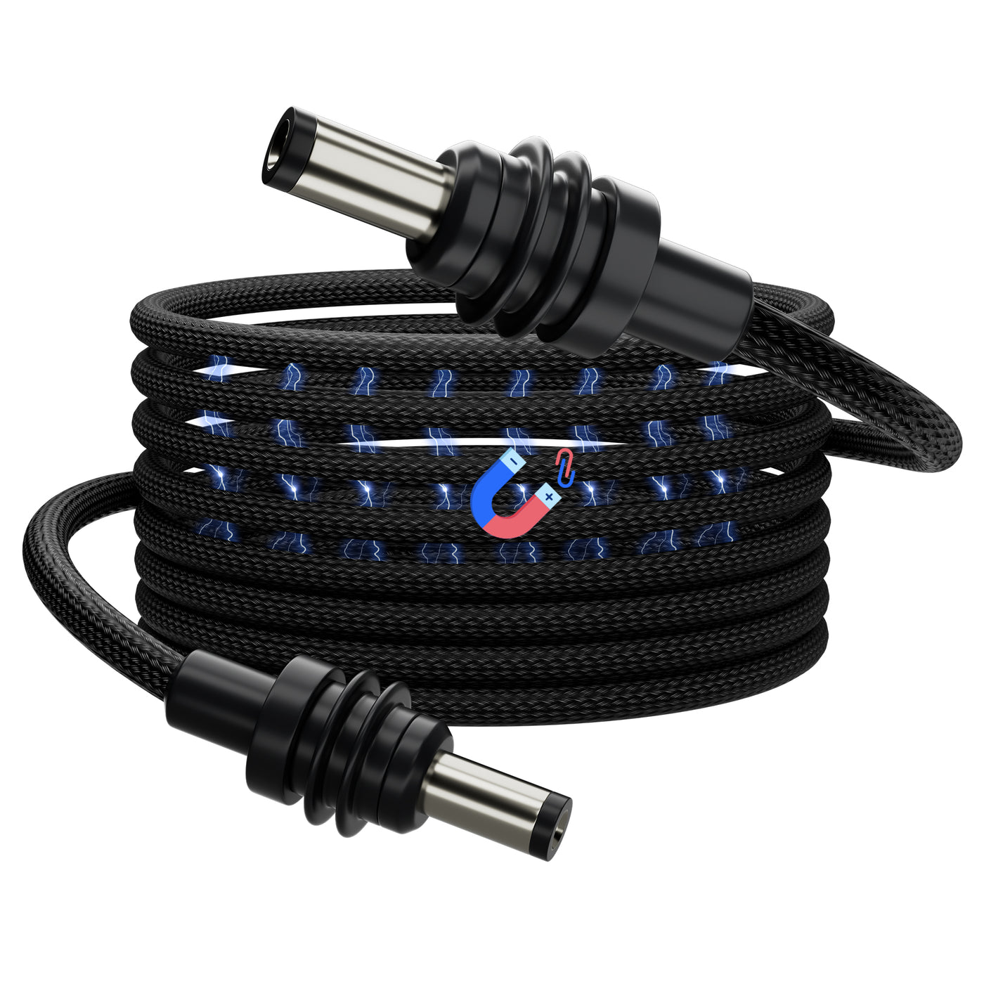 Starlink Mini Nylon Braided Magnetic DC to DC Power Cable Replacement - 5FT/1.5M