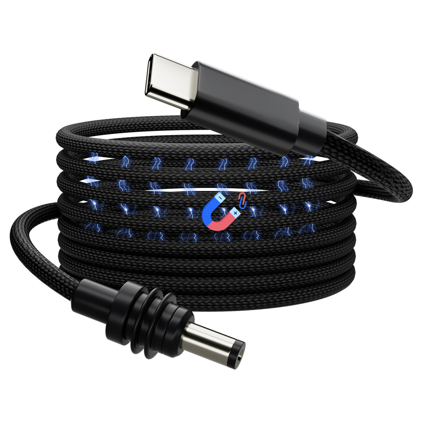 Starlink Mini Nylon Braided Magnetic USB-C to DC Power Cable - 5FT/1.5M