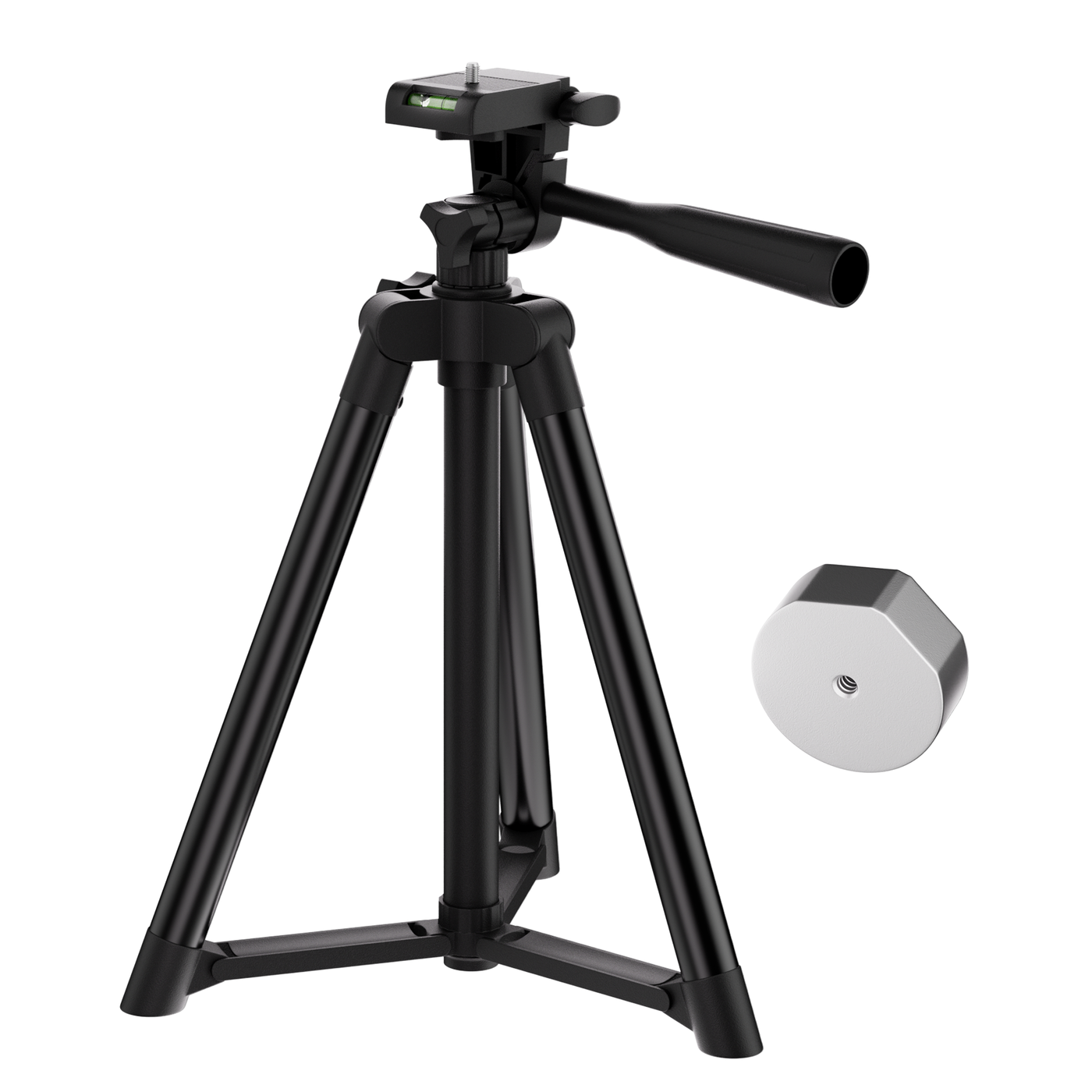 18.9" Starlink Mini Extendable Tripod with Mount Adapter and Bubble Level