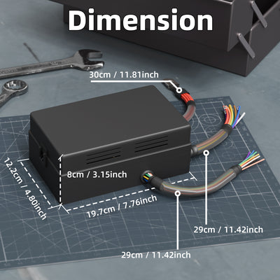 Automotive Power Compact Design Pre-Wired 10 Way Fuse Relay Box